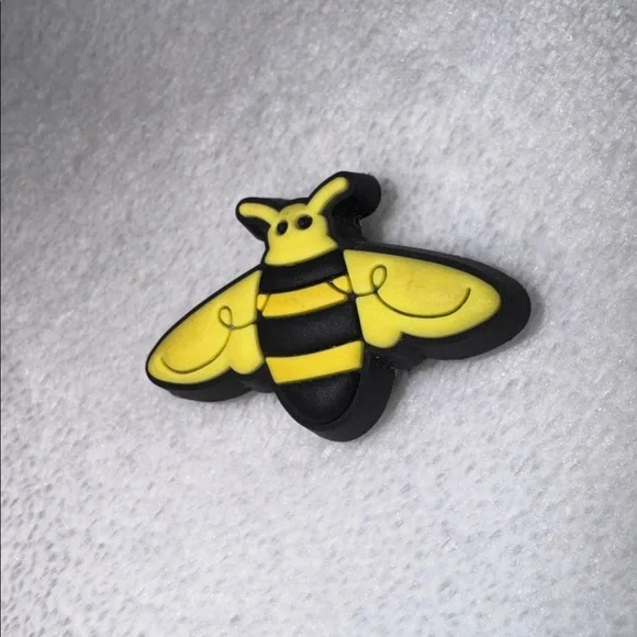 Yellow and Black Bee Jibbitz - Picture 2 of 3